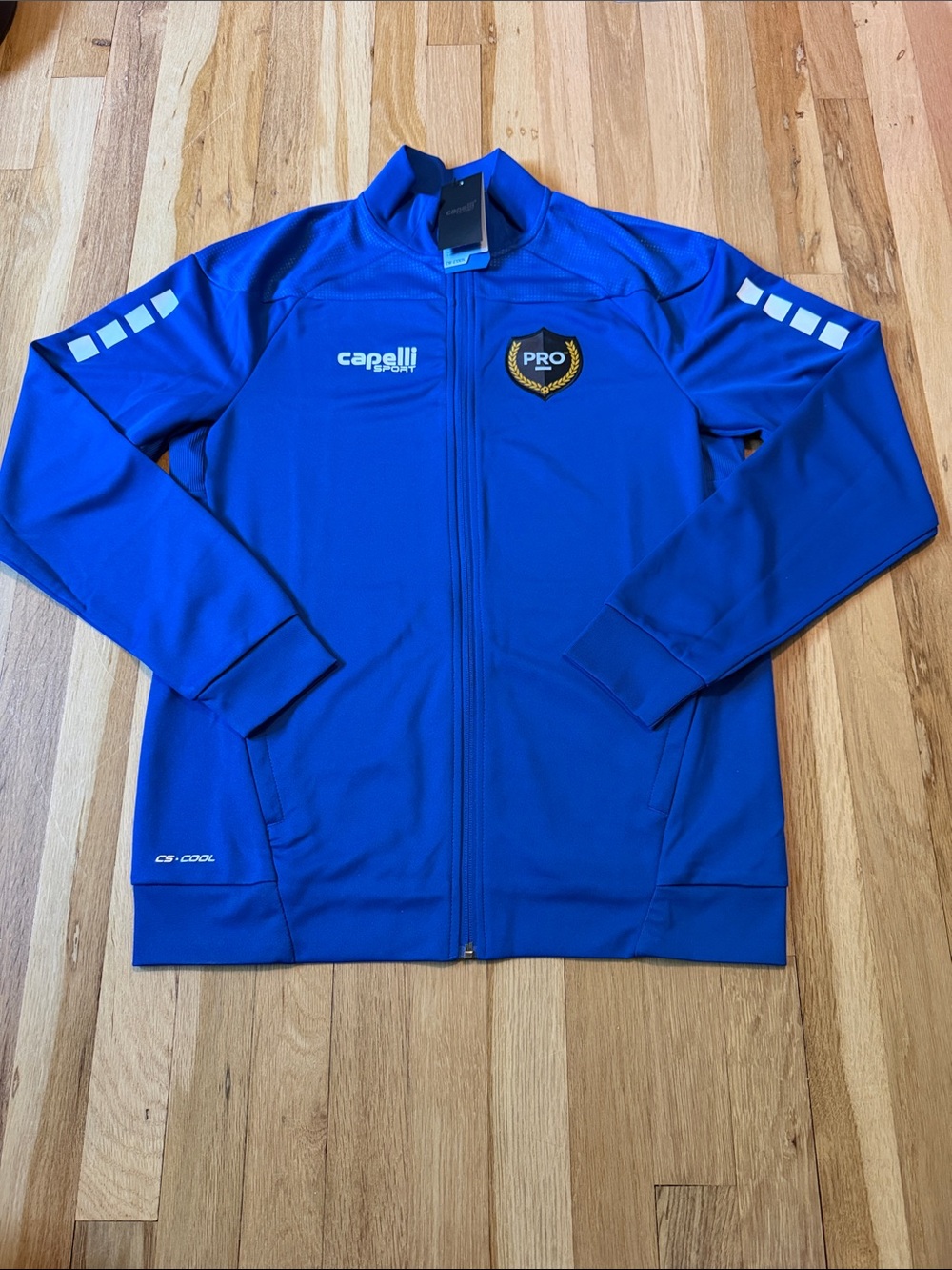 NWT Mens Capelli Sport Blue PRO Track Jacket ⚽️🥅